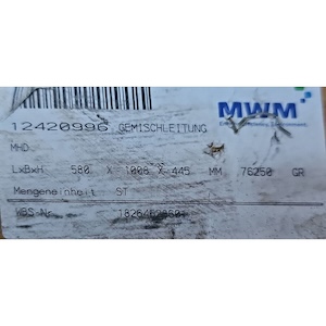 MWM Deutz mixture pipe